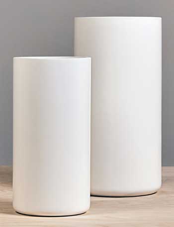 Cylindrico Planter - White