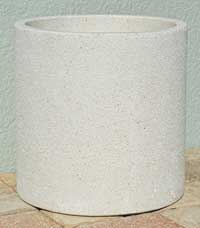 Urban Lite Cylinder Planter - White